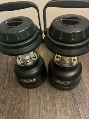 Set of 2 Coleman Compact Floating Battery Operated Camping Lanterns Model 5310